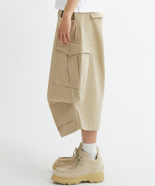 THEN OUR(デンアワー)の「コットンウォッシュドバミューダカーゴパンツ(ベージュ)(その他パンツ・メンズ・その他・LARGE/MEDIUM/X-LARGE)」の12枚目の写真