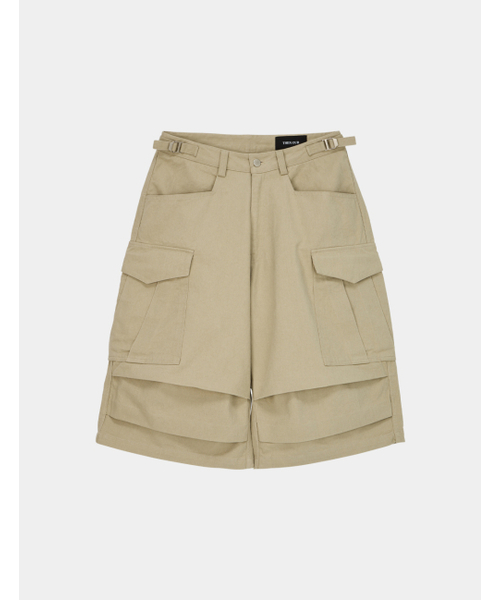 THEN OUR(デンアワー)の「コットンウォッシュドバミューダカーゴパンツ(ベージュ)(その他パンツ・メンズ・その他・LARGE/MEDIUM/X-LARGE)」の10枚目の写真