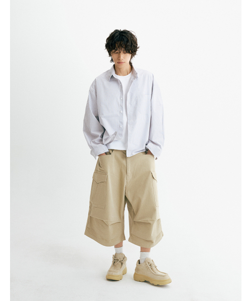 THEN OUR(デンアワー)の「コットンウォッシュドバミューダカーゴパンツ(ベージュ)(その他パンツ・メンズ・その他・LARGE/MEDIUM/X-LARGE)」の8枚目の写真