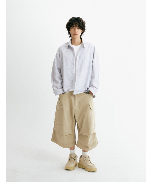 THEN OUR(デンアワー)の「コットンウォッシュドバミューダカーゴパンツ(ベージュ)(その他パンツ・メンズ・その他・LARGE/MEDIUM/X-LARGE)」の6枚目の写真