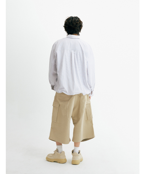 THEN OUR(デンアワー)の「コットンウォッシュドバミューダカーゴパンツ(ベージュ)(その他パンツ・メンズ・その他・LARGE/MEDIUM/X-LARGE)」の5枚目の写真