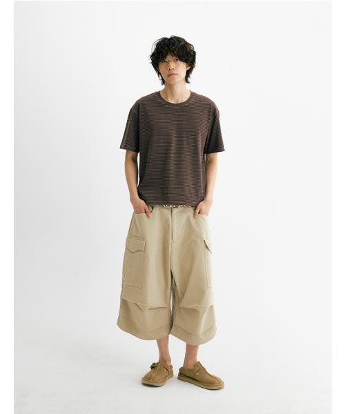 THEN OUR(デンアワー)の「コットンウォッシュドバミューダカーゴパンツ(ベージュ)(その他パンツ・メンズ・その他・LARGE/MEDIUM/X-LARGE)」の3枚目の写真