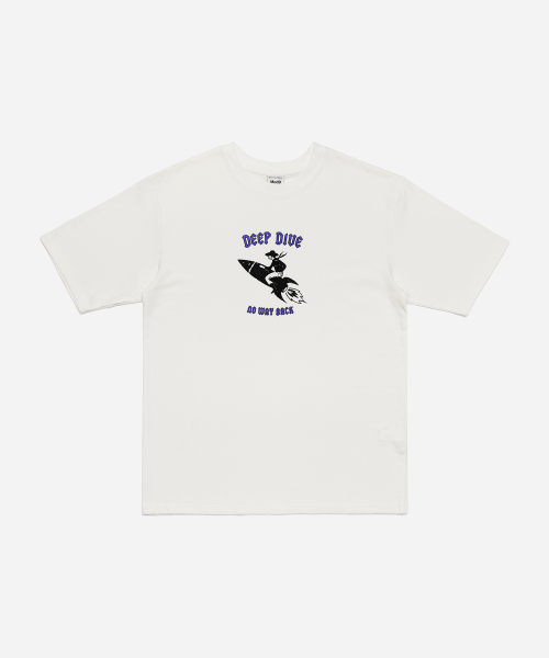 MODNINE(モディナイン)の「Deep Dive - Oversized T-Shirt White(Tシャツ/カットソー・メンズ・その他・SMALL/MEDIUM/LARGE/X-LARGE)」の1枚目の写真