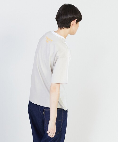 FRAPBOIS PARK(フラボアパーク)の「マッチパーキーT(Tシャツ/カットソー・レディース・ブラック/ホワイト/パープル・1/2)」の4枚目の写真