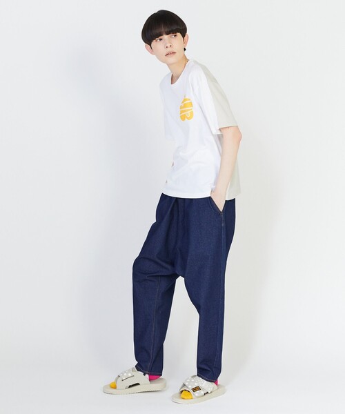 FRAPBOIS PARK(フラボアパーク)の「マッチパーキーT(Tシャツ/カットソー・レディース・ブラック/ホワイト/パープル・1/2)」の9枚目の写真