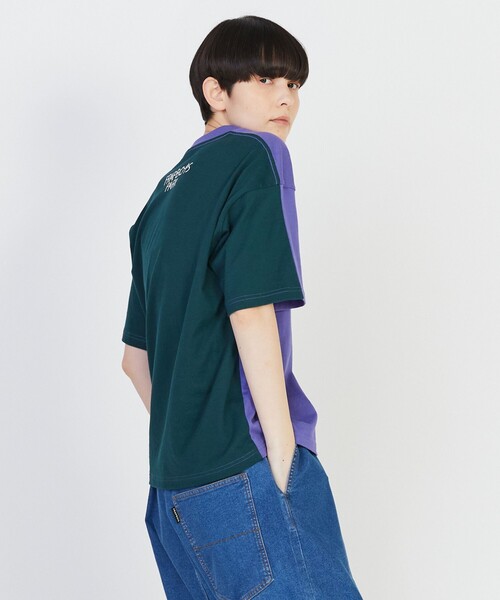 FRAPBOIS PARK(フラボアパーク)の「マッチパーキーT(Tシャツ/カットソー・レディース・ブラック/ホワイト/パープル・1/2)」の13枚目の写真