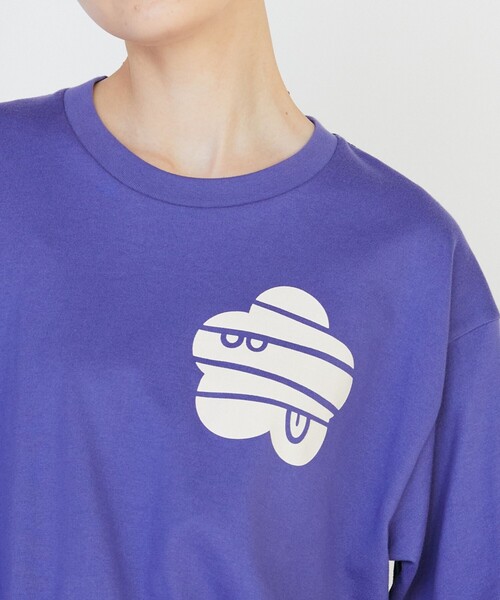 FRAPBOIS PARK(フラボアパーク)の「マッチパーキーT(Tシャツ/カットソー・レディース・ブラック/ホワイト/パープル・1/2)」の14枚目の写真