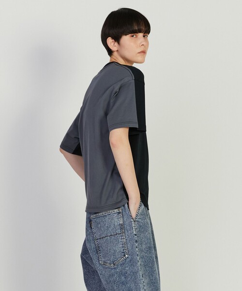 FRAPBOIS PARK(フラボアパーク)の「マッチパーキーT(Tシャツ/カットソー・レディース・ブラック/ホワイト/パープル・1/2)」の21枚目の写真
