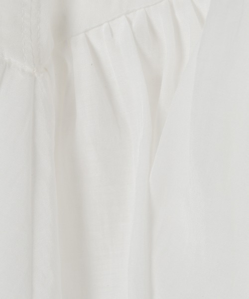 HELIOPOLE(エリオポール)の「FRILL BLOUSE / フリル ブラウス(シャツ/ブラウス・レディース・サックスブルー/ホワイト・38)」の10枚目の写真