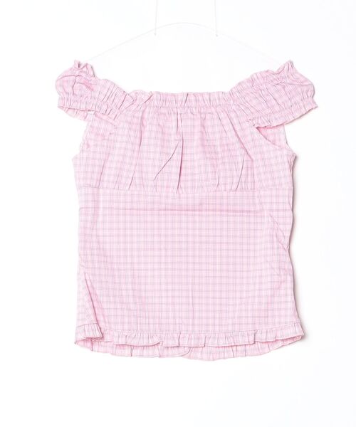 tunee(チュニー)の「【TUNE】オフショルフロントカットソー(Tシャツ/カットソー・レディース・サックスブルー/ピンク・FREE)」の7枚目の写真