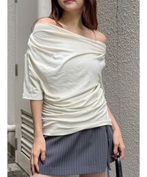 MURUA | ドレープワンショルダートップス(Tシャツ/カットソー)