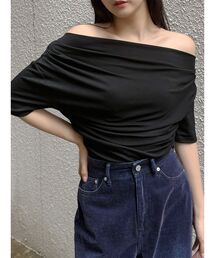MURUA | ドレープワンショルダートップス(Tシャツ/カットソー)