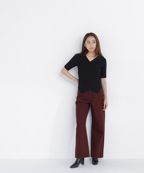 NATURAL BEAUTY BASIC(ナチュラルビューティーベーシック)の「ホルターネックリブニット(ニット/セーター・レディース・イエロー/ブラック/オフホワイト・フリ-)」の19枚目の写真