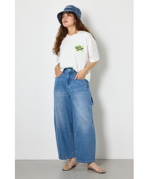 RODEO CROWNS WIDE BOWL(ロデオクラウンズワイドボウル)の「Heart Pocket ペインターカーブデニム(デニムパンツ・レディース・ライトブラック/ライトピンク/ブルー・MEDIUM/SMALL)」の19枚目の写真