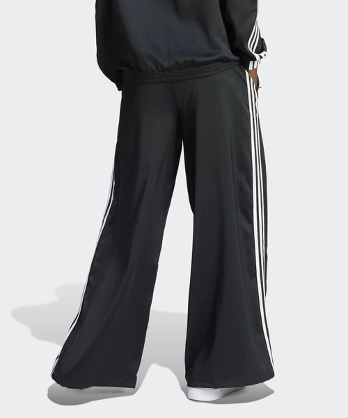 adidas（アディダス）の「サテン ワイドレッグ トラックパンツ / バギーパンツ / アディダスオリジナルス adidas Originals（その他パンツ・レディース・ブラック・XX-LARGE/LARGE/MEDIUM/SMALL/X-LARGE/X-SMALL）」の2枚目の写真
