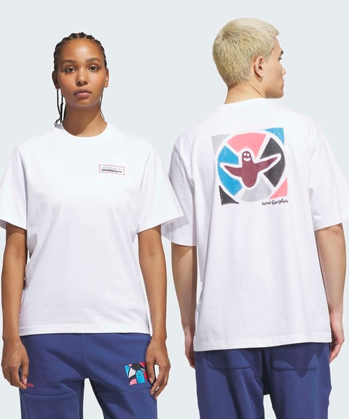 adidas(アディダス)の「スケートボーディング × マーク・ゴンザレス モダニスト 半袖Tシャツ / アディダスオリジナルス adidas Originals(Tシャツ/カットソー・メンズ・ホワイト・XX-LARGE/3XL/LARGE/MEDIUM/SMALL/X-LARGE/X-SMALL)」の2枚目の写真