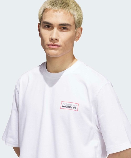 adidas(アディダス)の「スケートボーディング × マーク・ゴンザレス モダニスト 半袖Tシャツ / アディダスオリジナルス adidas Originals(Tシャツ/カットソー・メンズ・ホワイト・XX-LARGE/3XL/LARGE/MEDIUM/SMALL/X-LARGE/X-SMALL)」の5枚目の写真