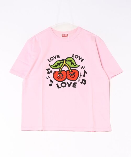 KENZO(ケンゾー)の「GOTS KENZO LOVES LOOSE T-SHIRT(Tシャツ/カットソー・レディース・ピンク系その他2・MEDIUM/X-SMALL/SMALL)」の1枚目の写真