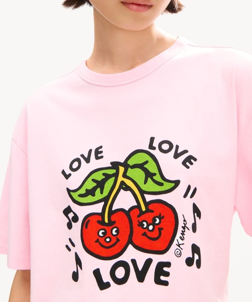 KENZO(ケンゾー)の「GOTS KENZO LOVES LOOSE T-SHIRT(Tシャツ/カットソー・レディース・ピンク系その他2・MEDIUM/X-SMALL/SMALL)」の3枚目の写真