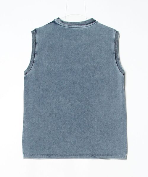 COOK JEANS(クックジーンズ)の「デニムノースリーブタンクトップ(タンクトップ・メンズ・サックスブルー/杢グレー/ネイビー/グレー・LARGE/MEDIUM)」の16枚目の写真