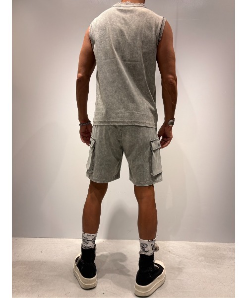 COOK JEANS(クックジーンズ)の「デニムノースリーブタンクトップ(タンクトップ・メンズ・サックスブルー/杢グレー/ネイビー/グレー・LARGE/MEDIUM)」の10枚目の写真