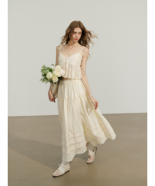 SINCETHEN(シンスゼン)の「メルア ティアードロングスカート(スカート・レディース・その他・SMALL/MEDIUM)」の3枚目の写真