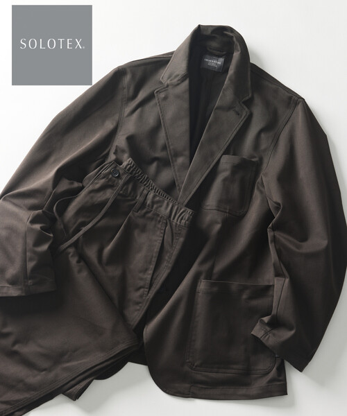 FREAK'S STORE（フリークスストア）の「リラックスフィット 2Bジャケット セットアップ Fabric by SOLOTEX(R) / テーラードジャケット イージーパンツ（テーラードジャケット・メンズ・ブラック/チャコールグレー/ベージュ/ネイビー/ブラウン・X-LARGE/MEDIUM/SMALL/LARGE）」の8枚目の写真