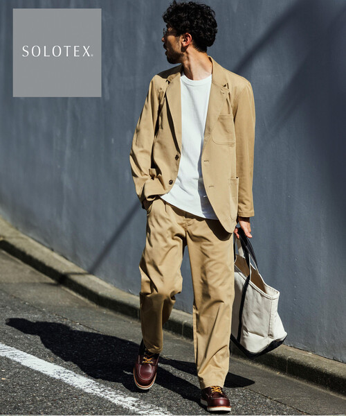FREAK'S STORE（フリークスストア）の「リラックスフィット 2Bジャケット セットアップ Fabric by SOLOTEX(R) / テーラードジャケット イージーパンツ（テーラードジャケット・メンズ・ブラック/チャコールグレー/ベージュ/ネイビー/ブラウン・X-LARGE/MEDIUM/SMALL/LARGE）」の9枚目の写真