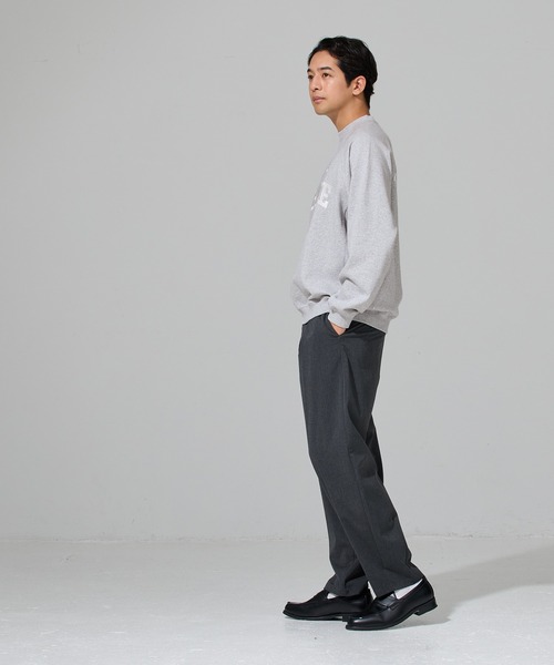 coca(coca)(コカ)の「COTTON from the U.S.裏毛刺繍ラグラントレーナー(スウェット・メンズ・ブラック/グレー・XL/M/L)」の5枚目の写真