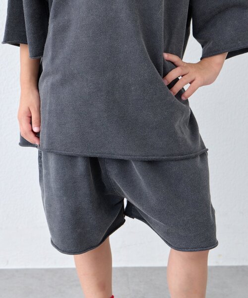 CIAOPANIC TYPY(チャオパニックティピー)の「【KIDS】ピグメント加工バックロゴ5分袖セットアップ(Tシャツ/カットソー・キッズ・ブラック/ブラウン・150/130/110)」の14枚目の写真