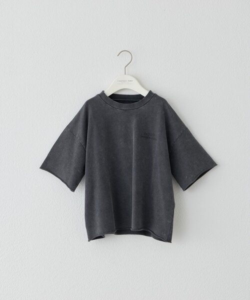 CIAOPANIC TYPY(チャオパニックティピー)の「【KIDS】ピグメント加工バックロゴ5分袖セットアップ(Tシャツ/カットソー・キッズ・ブラック/ブラウン・150/130/110)」の16枚目の写真