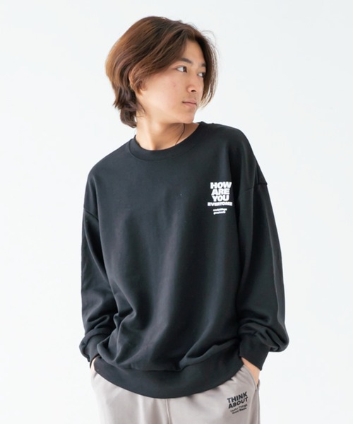 GENERATOR(ジェネレーター)の「GENERATOR/ジェネレーター HOW ARE YOUトレーナー(スウェット・レディース・トップグレー/ブラック/チャコールグレー・F)」の5枚目の写真