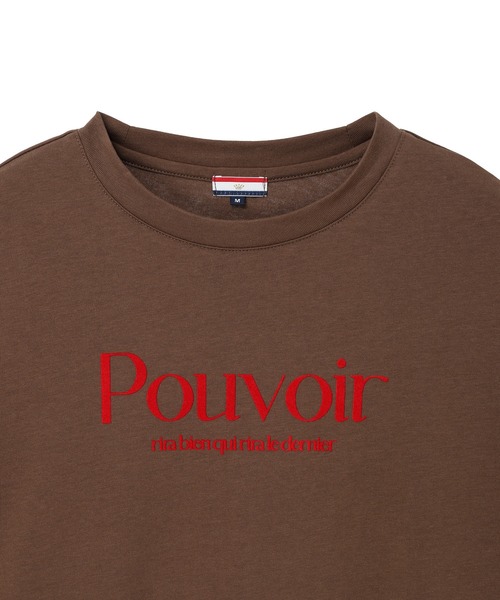 Petit Honfleur(プチオンフルール)の「レース切り替えロゴプリントカットプルオーバー(Tシャツ/カットソー・レディース・アイボリー/ブラウン・L/M)」の14枚目の写真
