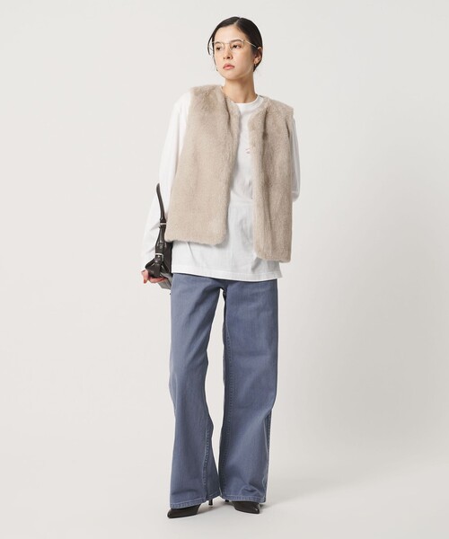 BEAUTY&YOUTH UNITED ARROWS(ビューティーアンドユースユナイテッドアローズ)の「ポリエステル フェイクファー ベスト(ベスト・レディース・ダークブラウン/ベージュ・FREE)」の5枚目の写真
