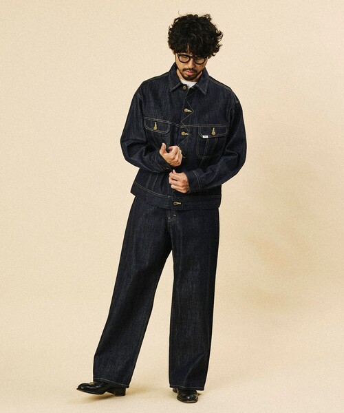 FREAK'S STORE（フリークスストア）の「Lee × FREAK'S STORE/リー 別注 101-J RIDERS JACKET/デニムジャケット（デニムジャケット・メンズ・インディゴブルー/ネイビー・MEDIUM/LARGE）」の9枚目の写真