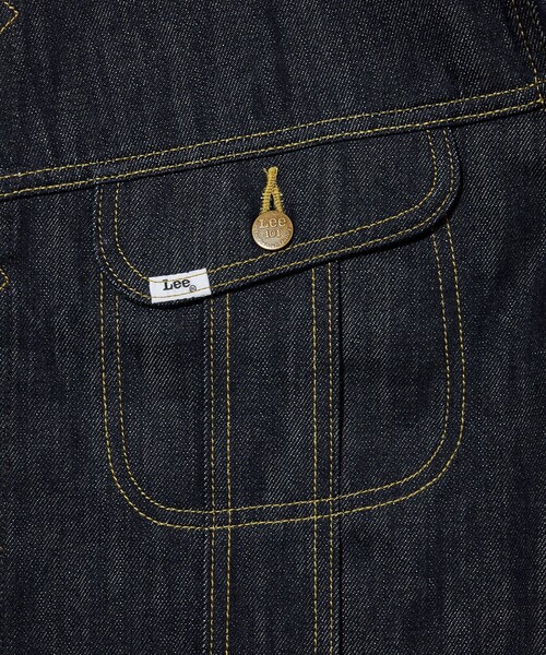 FREAK'S STORE（フリークスストア）の「Lee × FREAK'S STORE/リー 別注 101-J RIDERS JACKET/デニムジャケット（デニムジャケット・メンズ・インディゴブルー/ネイビー・MEDIUM/LARGE）」の7枚目の写真