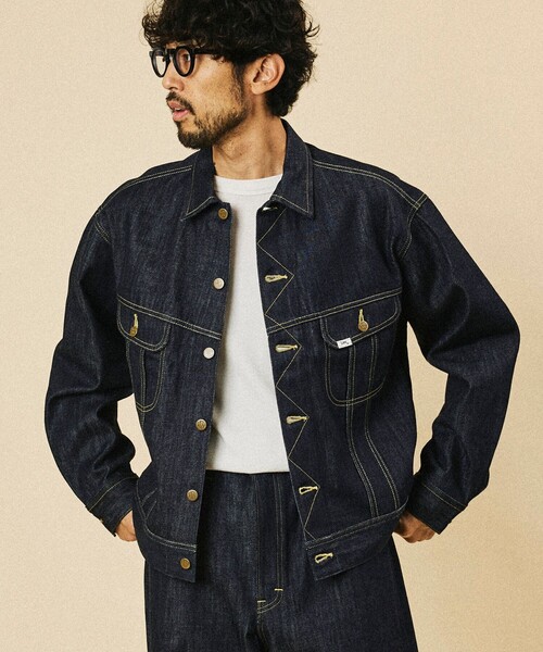 FREAK'S STORE（フリークスストア）の「Lee × FREAK'S STORE/リー 別注 101-J RIDERS JACKET/デニムジャケット（デニムジャケット・メンズ・インディゴブルー/ネイビー・MEDIUM/LARGE）」の19枚目の写真