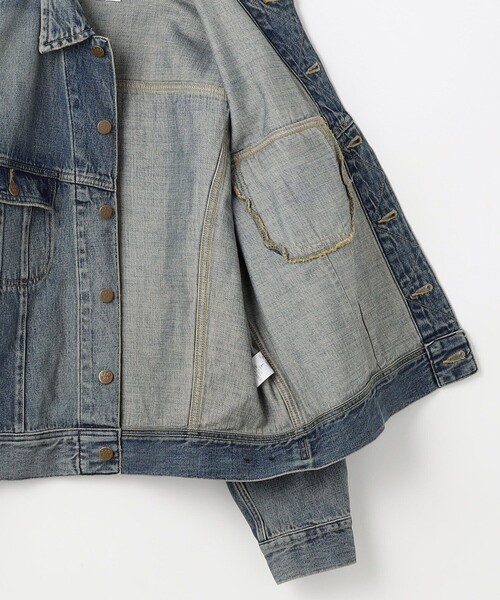FREAK'S STORE（フリークスストア）の「Lee × FREAK'S STORE/リー 別注 101-J RIDERS JACKET/デニムジャケット（デニムジャケット・メンズ・インディゴブルー/ネイビー・MEDIUM/LARGE）」の16枚目の写真