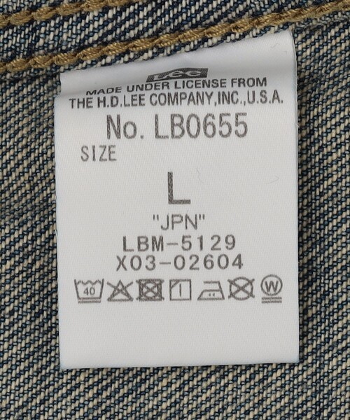 FREAK'S STORE（フリークスストア）の「Lee × FREAK'S STORE/リー 別注 101-J RIDERS JACKET/デニムジャケット（デニムジャケット・メンズ・インディゴブルー/ネイビー・MEDIUM/LARGE）」の17枚目の写真
