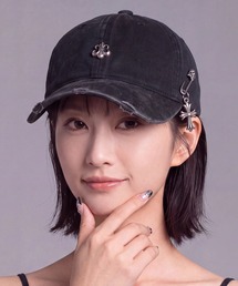 SETUP7 | 【SETUP7】シルバーモチーフキャップ　クロスモチーフ　十字架　メタル　CAP　帽子(キャップ)