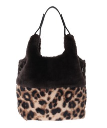 2WAY ANIMAL ECO-FUR  SHOPPING TOTE BAG