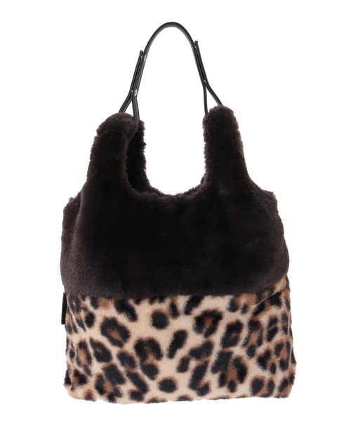 CONVERSE TOKYO(コンバーストウキョウ)の「2WAY ANIMAL ECO-FUR SHOPPING TOTE BAG(トートバッグ・レディース・ブラウン/ブラック・FREE)」の3枚目の写真