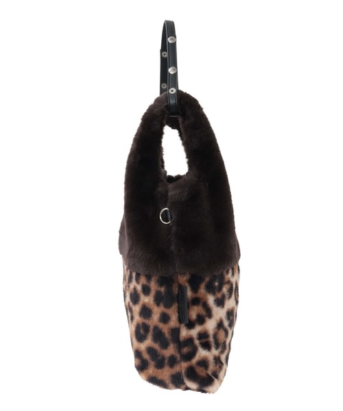 CONVERSE TOKYO(コンバーストウキョウ)の「2WAY ANIMAL ECO-FUR SHOPPING TOTE BAG(トートバッグ・レディース・ブラウン/ブラック・FREE)」の4枚目の写真