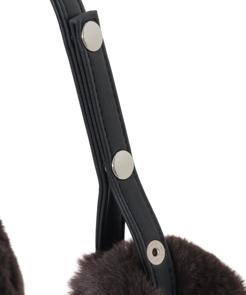 CONVERSE TOKYO(コンバーストウキョウ)の「2WAY ANIMAL ECO-FUR SHOPPING TOTE BAG(トートバッグ・レディース・ブラウン/ブラック・FREE)」の6枚目の写真