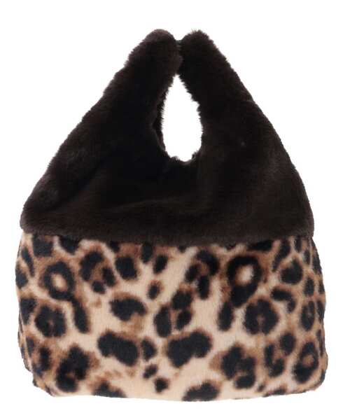 CONVERSE TOKYO(コンバーストウキョウ)の「2WAY ANIMAL ECO-FUR SHOPPING TOTE BAG(トートバッグ・レディース・ブラウン/ブラック・FREE)」の9枚目の写真