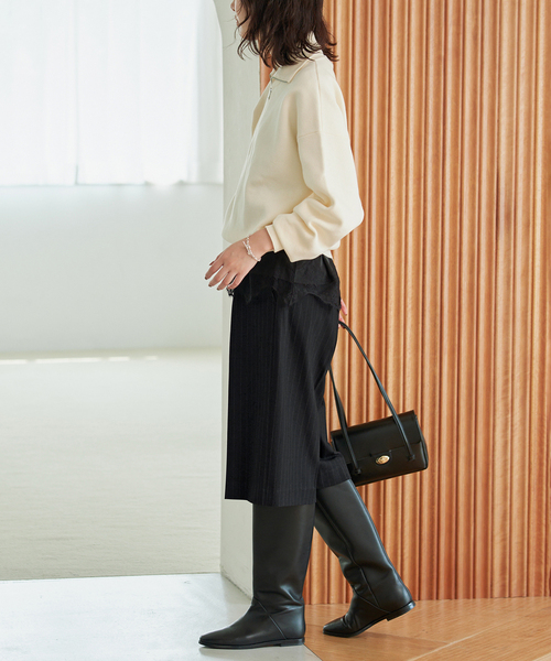 SLOBE IENA(スローブイエナ)の「TRハーフパンツ(その他パンツ・レディース・ブラック/チャコールグレー・36/38)」の21枚目の写真