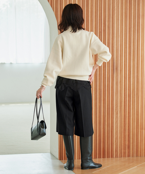 SLOBE IENA(スローブイエナ)の「TRハーフパンツ(その他パンツ・レディース・ブラック/チャコールグレー・36/38)」の22枚目の写真