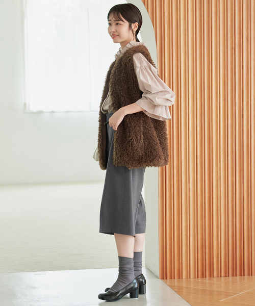 SLOBE IENA(スローブイエナ)の「TRハーフパンツ(その他パンツ・レディース・ブラック/チャコールグレー・36/38)」の13枚目の写真