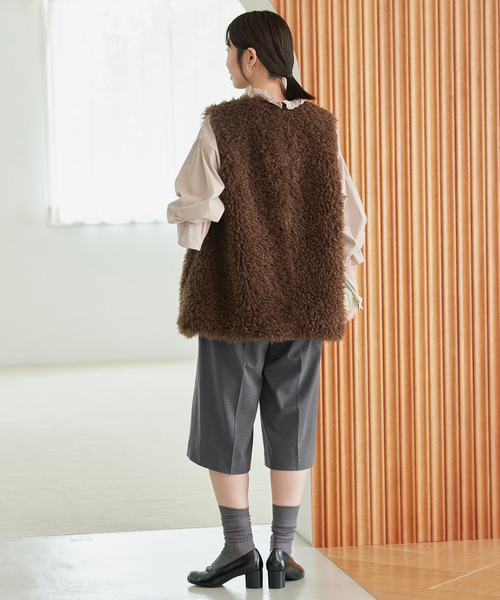 SLOBE IENA(スローブイエナ)の「TRハーフパンツ(その他パンツ・レディース・ブラック/チャコールグレー・36/38)」の14枚目の写真