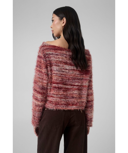 Guess(ゲス)の「JUSTINA Space Dye Top(ニット/セーター・レディース・レッド系その他・MEDIUM/X-SMALL)」の2枚目の写真
